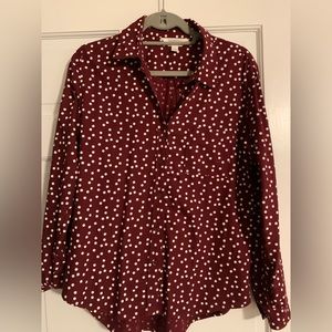 Market and spruce button up blouse size S with button up sleeves